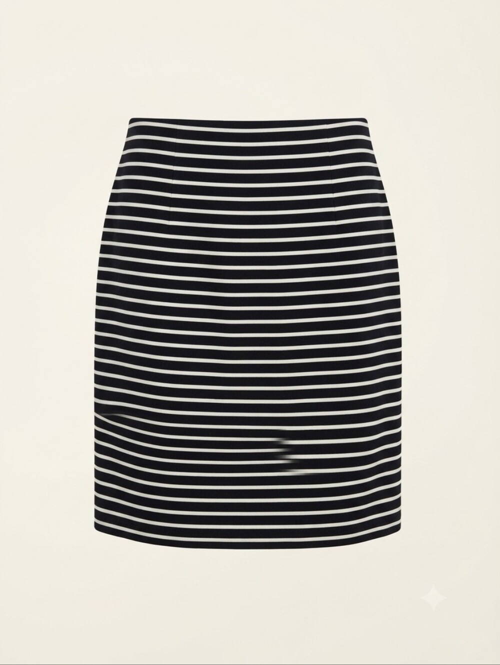 IfJ. Crew Black and White Striped Pencil Skirt